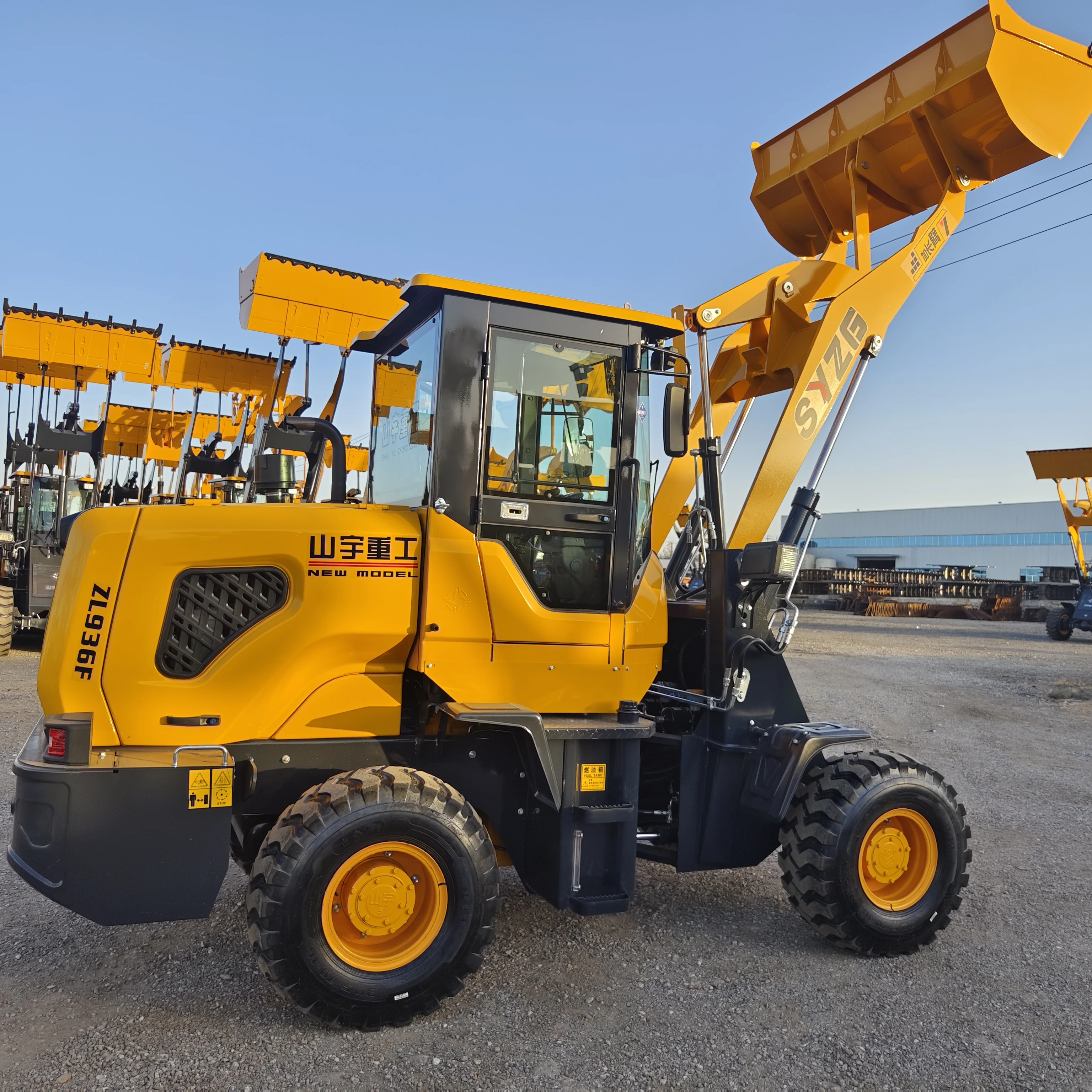 ZL-936F 1.6Ton Machine Mini Articulated Wheel Loader With Snow Plow