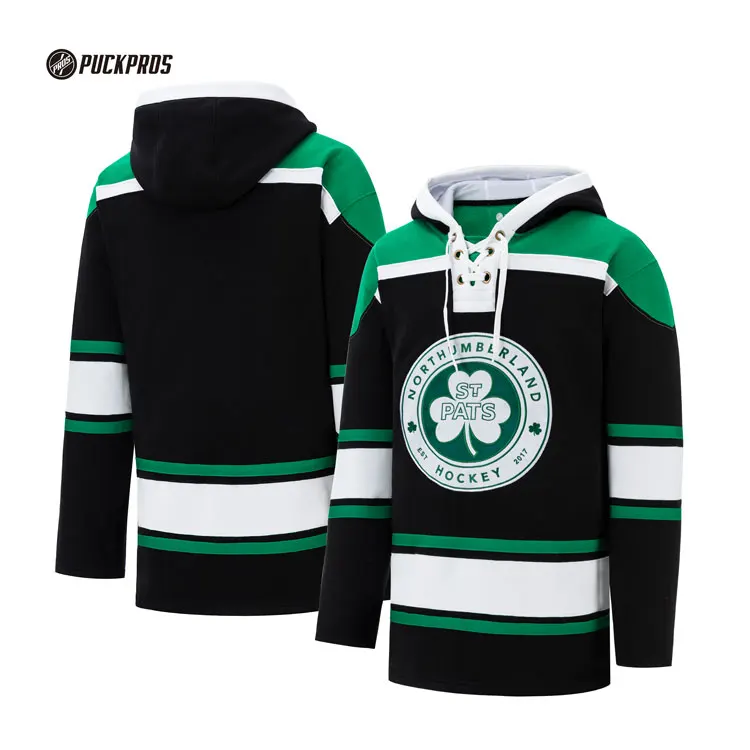 Customizable Logo Sublimation Tackle Twill Embroidery Adult Ice Hockey Hoodies with Customizable Logos Sports Wear