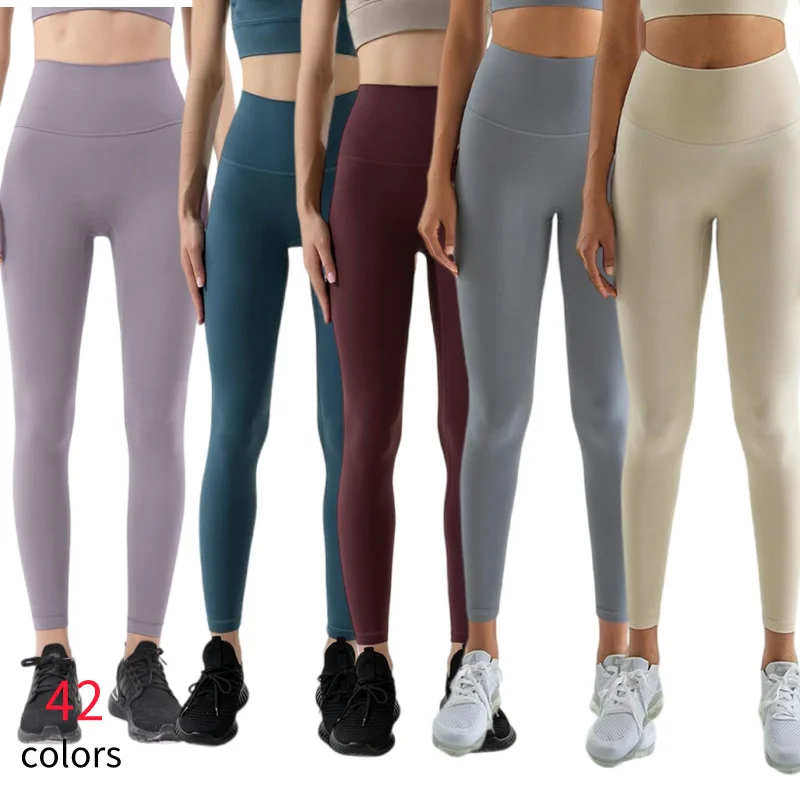 wholesale Custom LOGO Workout Clothing Outfit Yoga Pants Leggings High Waisted Sports Wear Legging