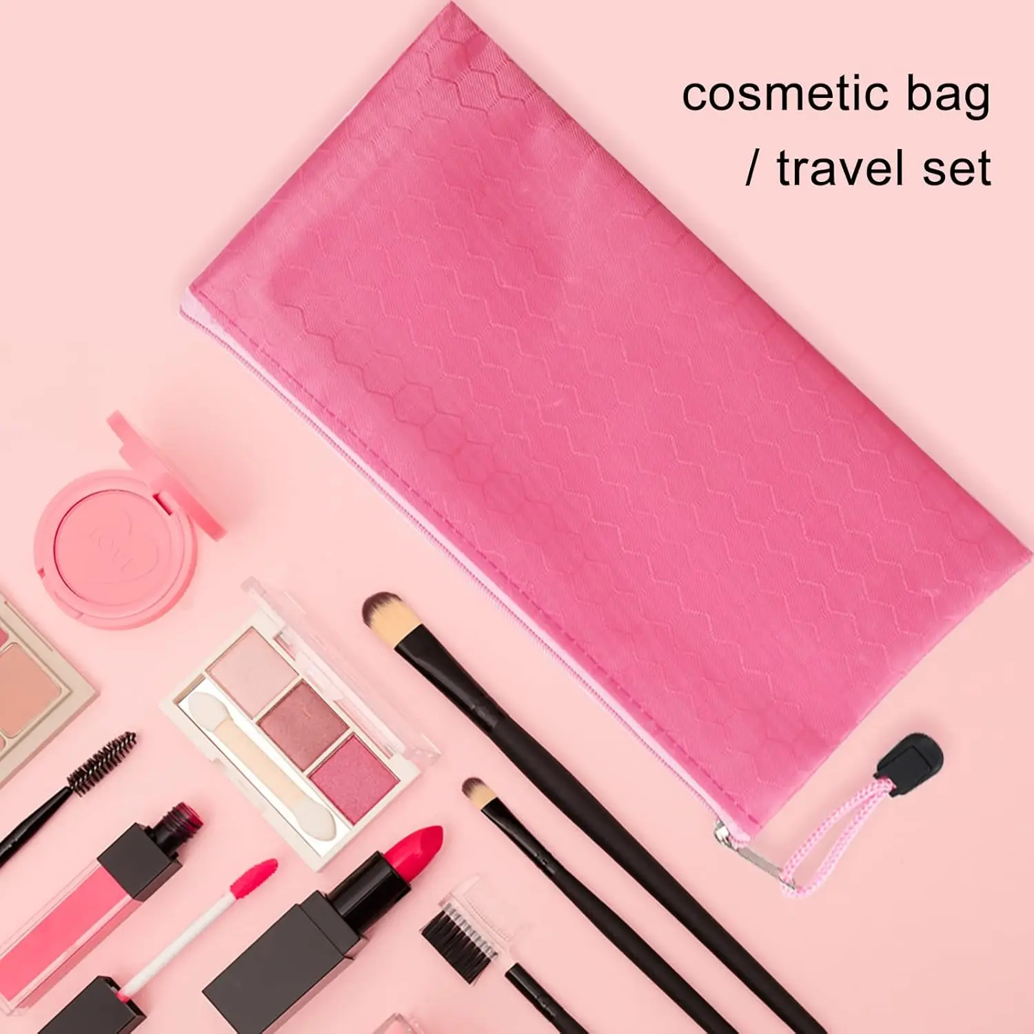 Waterproof Pencil Storage Bag Nylon Mesh Zipper Pouch A6 Travel Essentials Organizer Plastic File Folders for School & Office