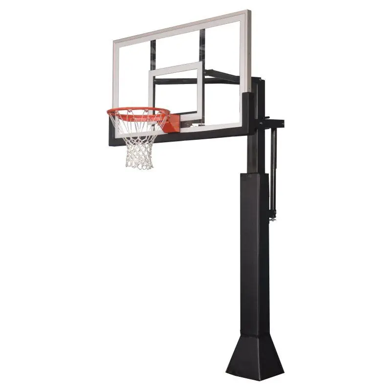 Inground basketball hoop sports entertainment products tempered glass basketball boards