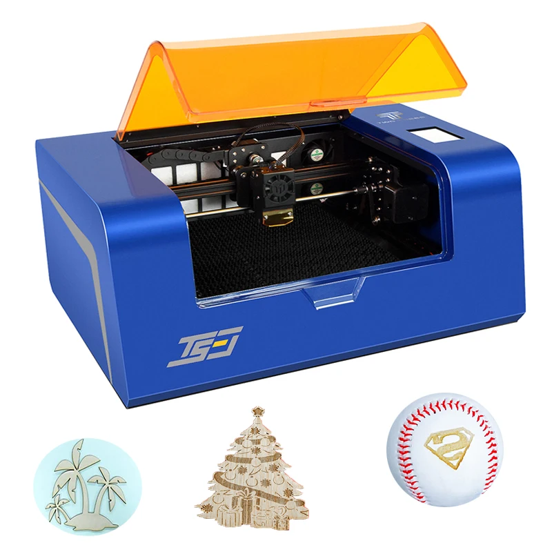 Mini 300x200mm diy nonmetal laser engraver TS3 5w 10w acrylic Plastic Wood Leather Sponge paper laser engraving cutting machine