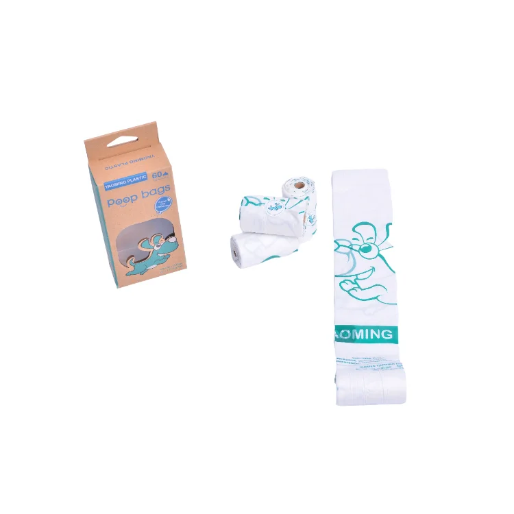 Dog Extra Thick And Strong Biodegradable Soil Poop Bag With Flashlight