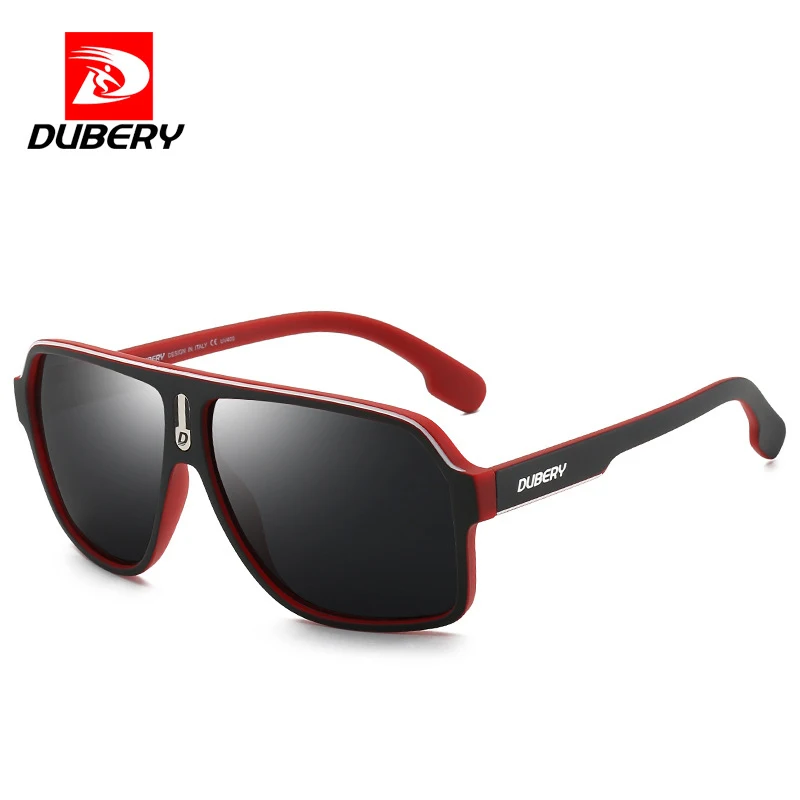 DUBERY Sunglasses Men Polarized UV400 High-Quality Fashion TAC Mirror PC Frame Ultralight Men Sun Glasses Outdoor D103