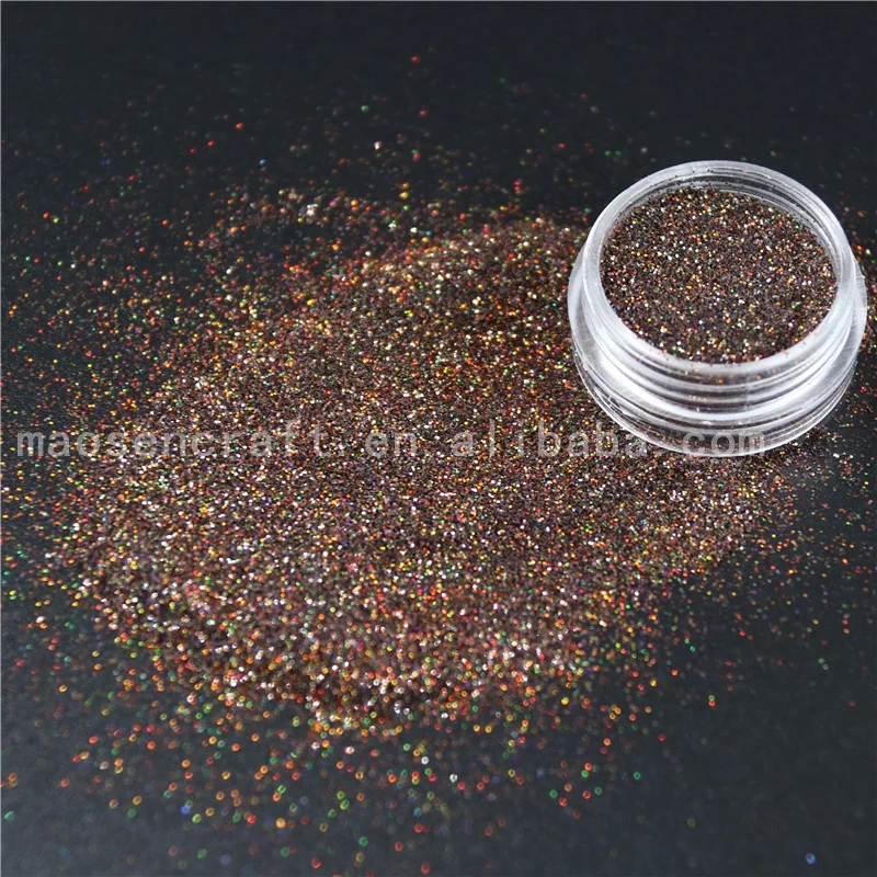 Оптовая продажа порошковый экологически чистый лазерный блеск для ногтей ПЭТ устойчивый к