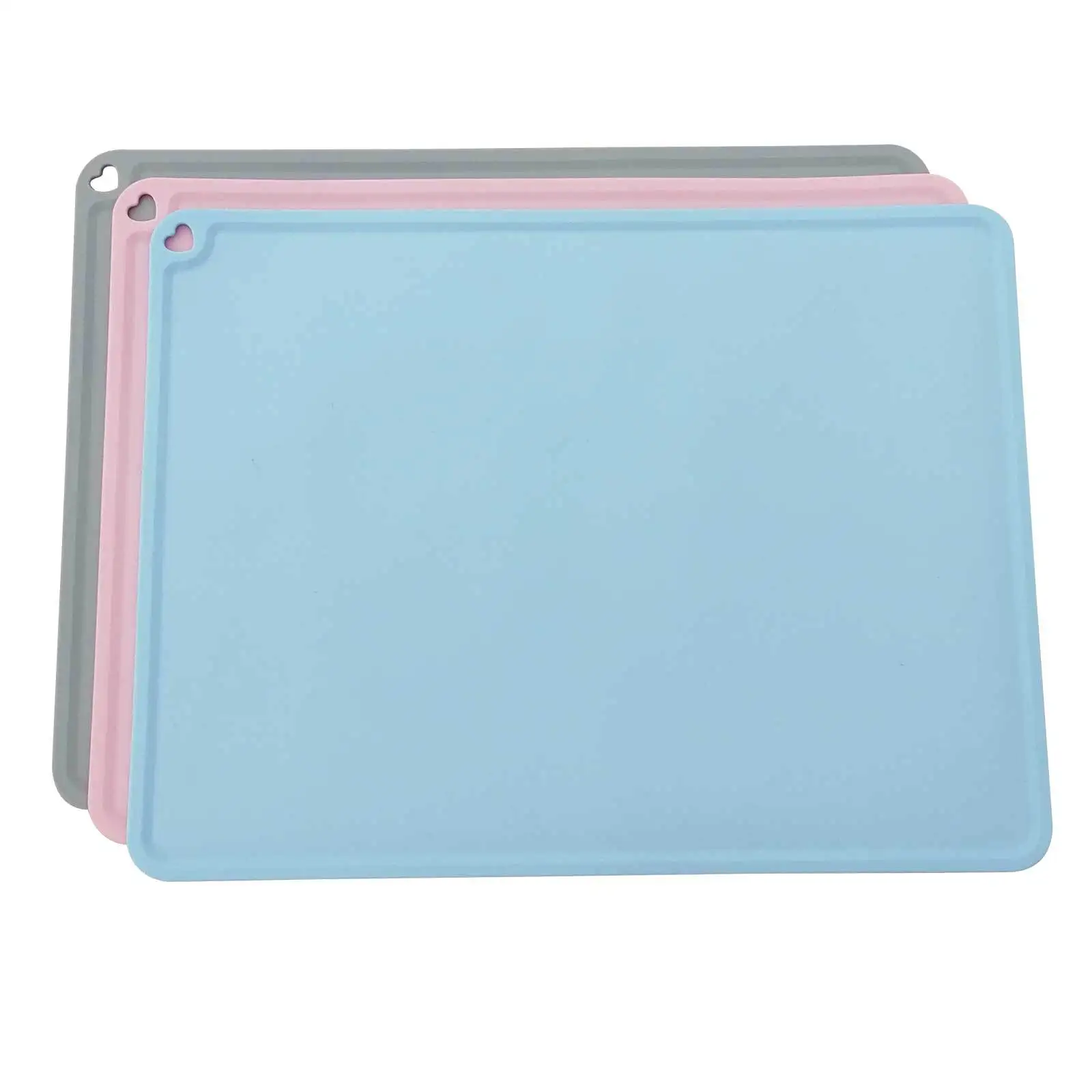 Silicone Cat Dog Food Mat Waterproof Pet Feeding Mat Non-Slip Dog Bowls Mat for Food and Water