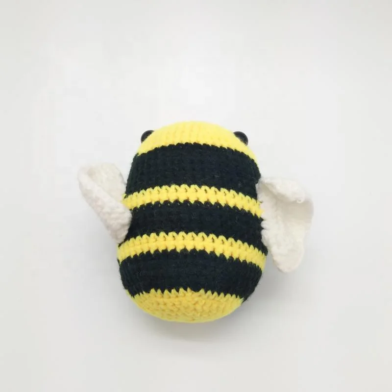 Wholesale 13cm Crochet Fuzzy Bee Weaving Gifts Ornaments