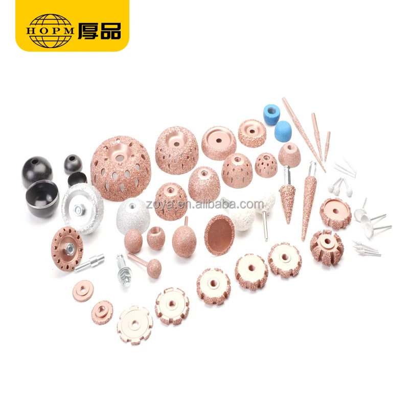 Diameter 45MM Spherical Grinding Tool White Fused Alumina Grinding Wheel Tyre Repair Tool for Pneumatic Grinder