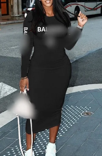 summer Designer famous brand clothing wholesale long sleeve casual dress fall print street dress women