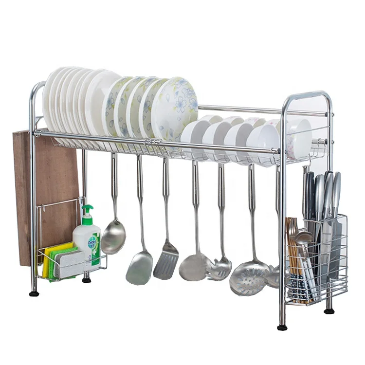 HELI Гуандун поставщик Одноместный контактный зажим из нержавеющей стали (яруса и 2 яруса Sinkin сушилка для посуды Caddy с сушилкой для посуды