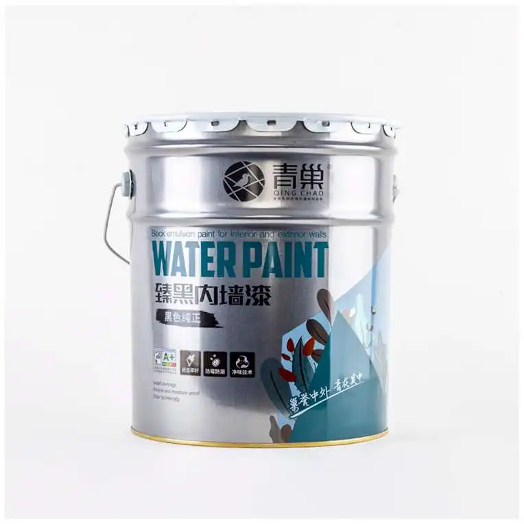 Black Emulsion Paint Super Covering Power Tints Colour Water-borne Water Based Paint