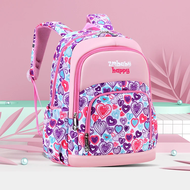 New Model Korean Style Primary School Kids Waterproof Nylon Backpack school bag for kids