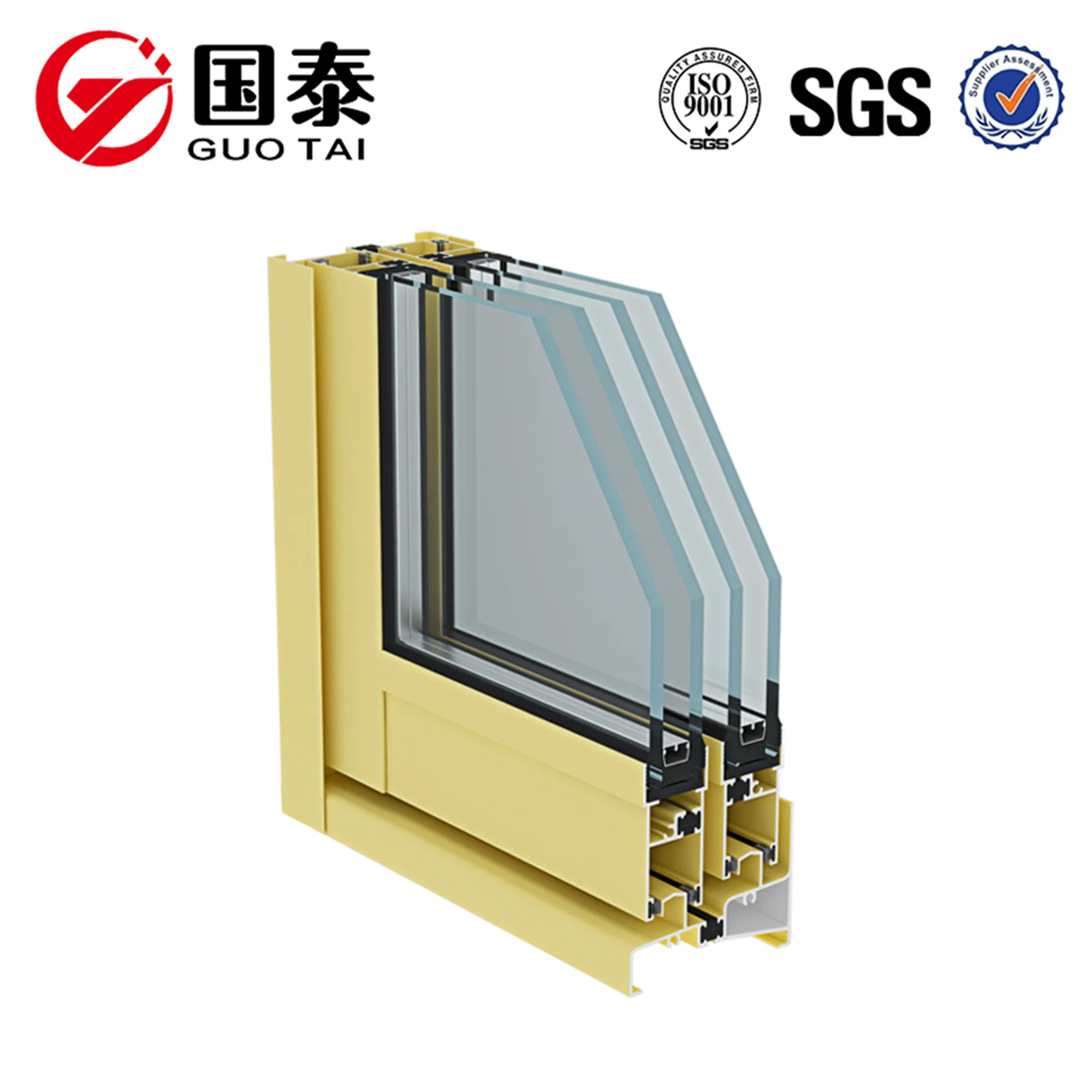 Aluminum curtain wall profile Glass curtain walls accessories for facade