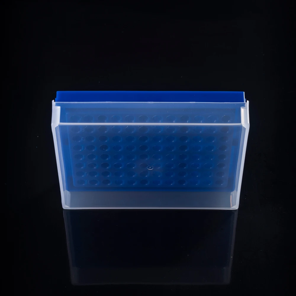 Laboratory Plastic 100 Sockets Centrifuge Test Tube Rack With Cover for 1.5ML/2ml Test Tube Centrifugal Tube Stand