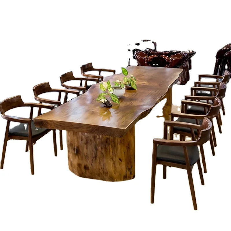 Легкий роскошный однотонный деревянный популярный уникальный дизайн мебели обеденный стол и стулья для ресторана набор продажи