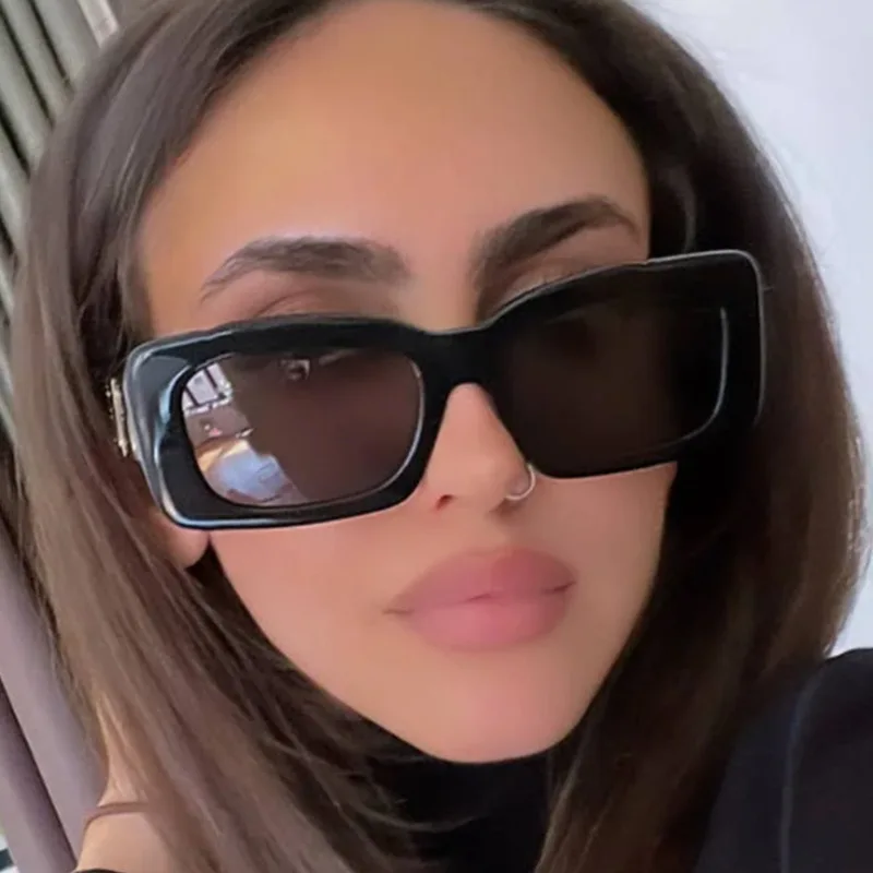 Luxury Brand Designer Sunglasses for Women Fashion Square Small Frame Sun Glasses Men Driving Eyeglasses Gafas De Sol Mujer