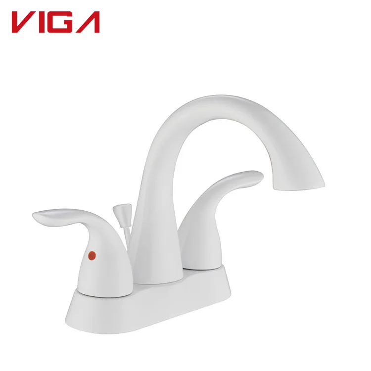 Factory Wholesale Deck Mounted Dual Handle Face Basin Sink Mixer Tap Bathroom Basin Faucet
