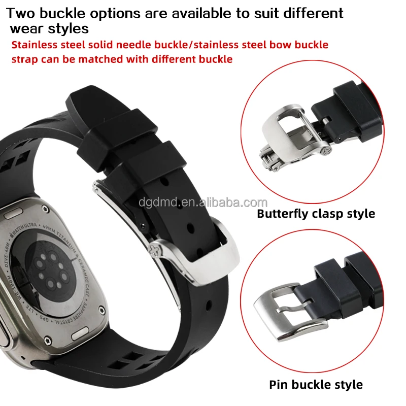 New Arrival Liquid Silicone Band for Appled Watch Ultra1/2 49mm/44mm/45mm for iWatch Series 9/8/7/6/5/4/SE