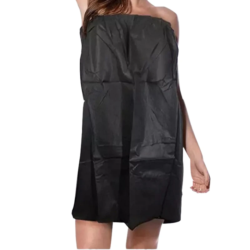 Disposable Sauna Skirt Shower Body Wrap Spa Bath Robe Disposable Nonwoven Adjustable for Women Spa Shower Body Skirt Robe