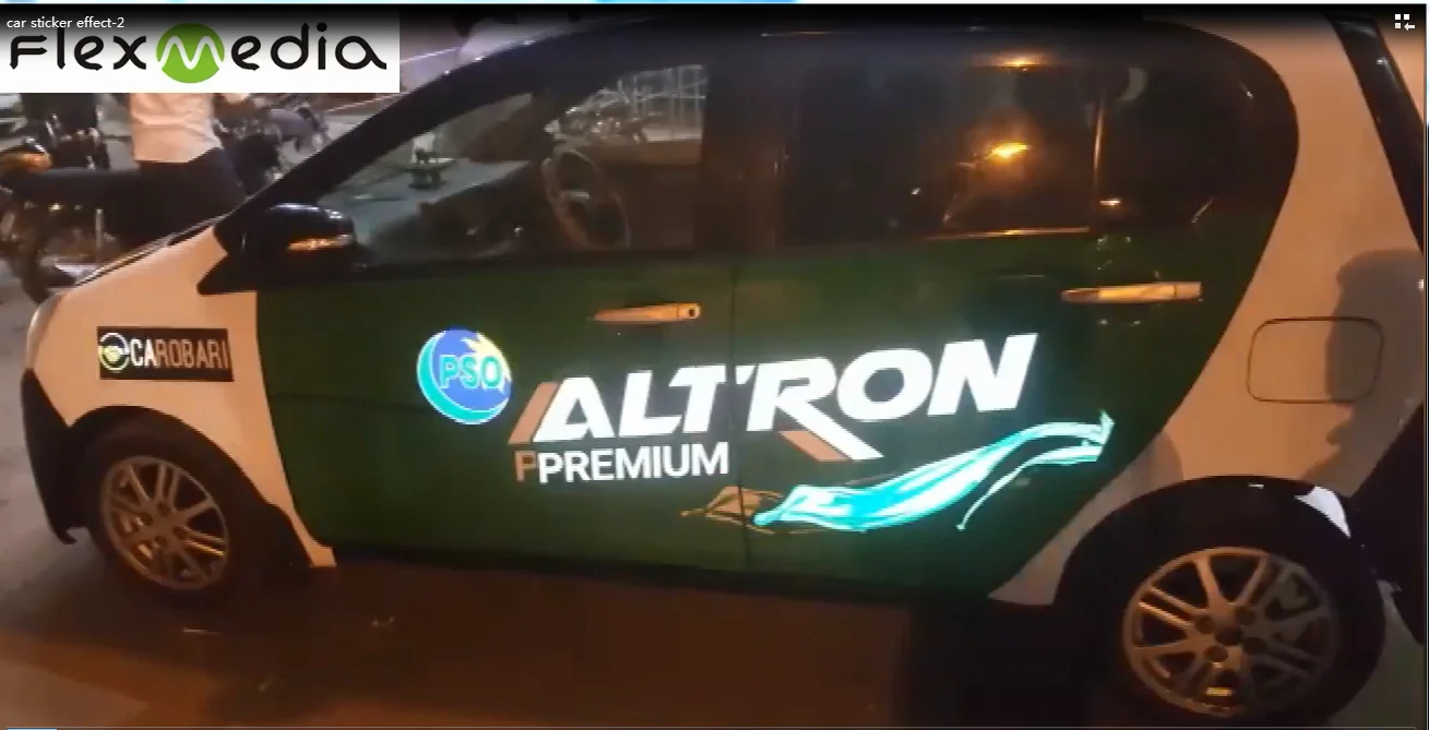 hot sales car poster car sticker for advertisement apply for BUS taxi school led vintage car with low cost