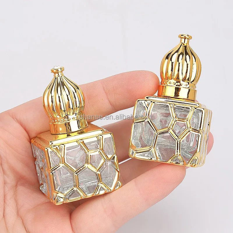 10 ML Bead Bottle Sample Water Cube Luxury Electroplated Perfume