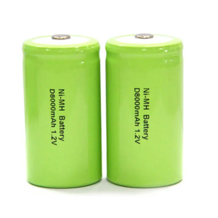 Rechargeable D Cells 5500mAh 1.2V Ni-MH High Capacity High Rate D Size Battery 1.2v d size 8000mah nimh battery