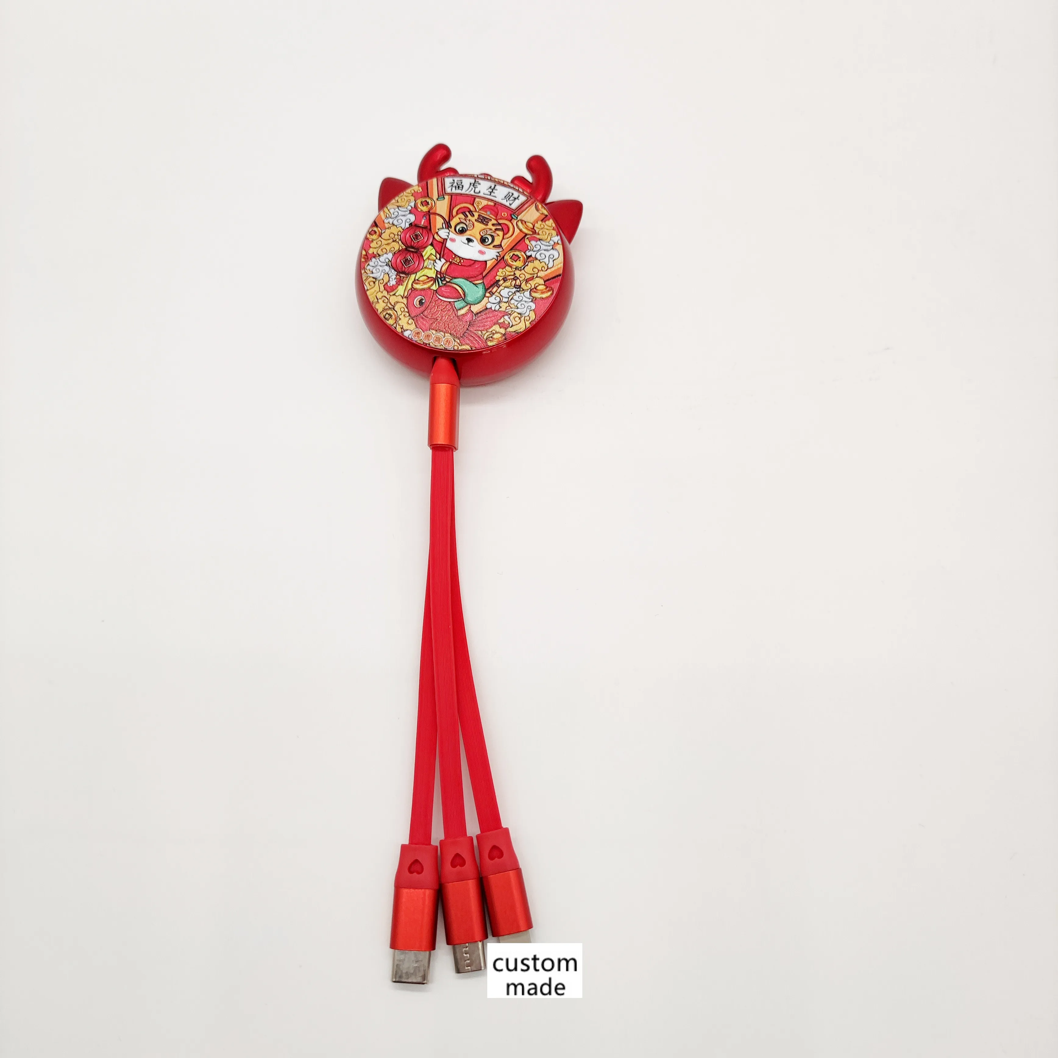 universal Car Charger 3 in 1 retractable usb cable flexible 20cm to 120cm fast charging cables for iphone huawei samsung