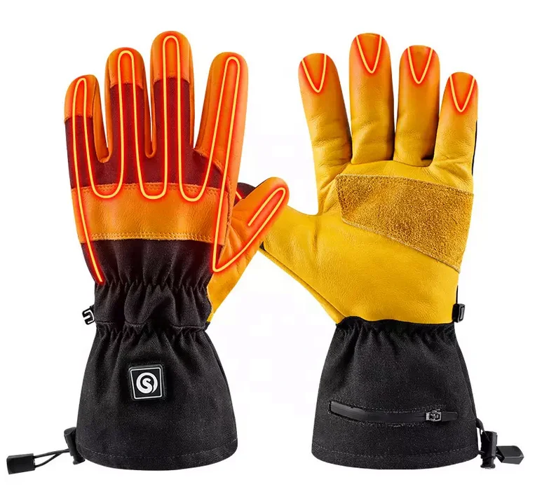Savior brand new outdoor working cold winter screen touched waterproof windproof heated work gloves