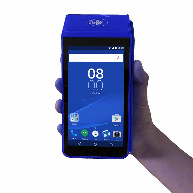New arrival pos android machine mobile payment pos terminal with receipt printer and qr code scanner
