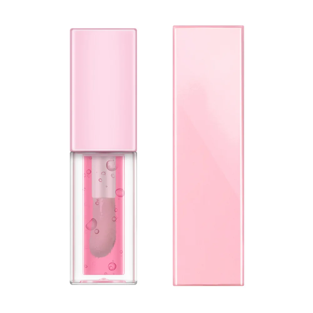 Low MOQ High Quality Gloss Flavouring Private Label Fruit Watermelon Clear Vegan Pink Fruity Lip Oil