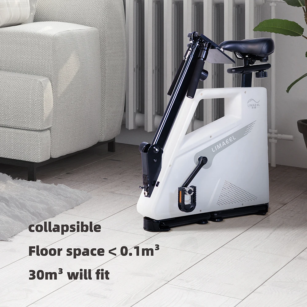 Foldable Convenient Home Exercise Bike Storable Electricity Generating Bike for Home Use