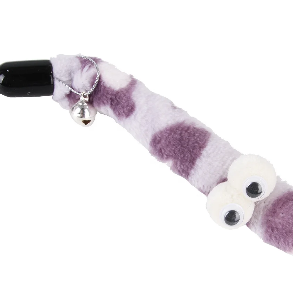 2022 new products pet cat teaser stick toy interactive cat teasing sticks toy Long bell cat interactive toy