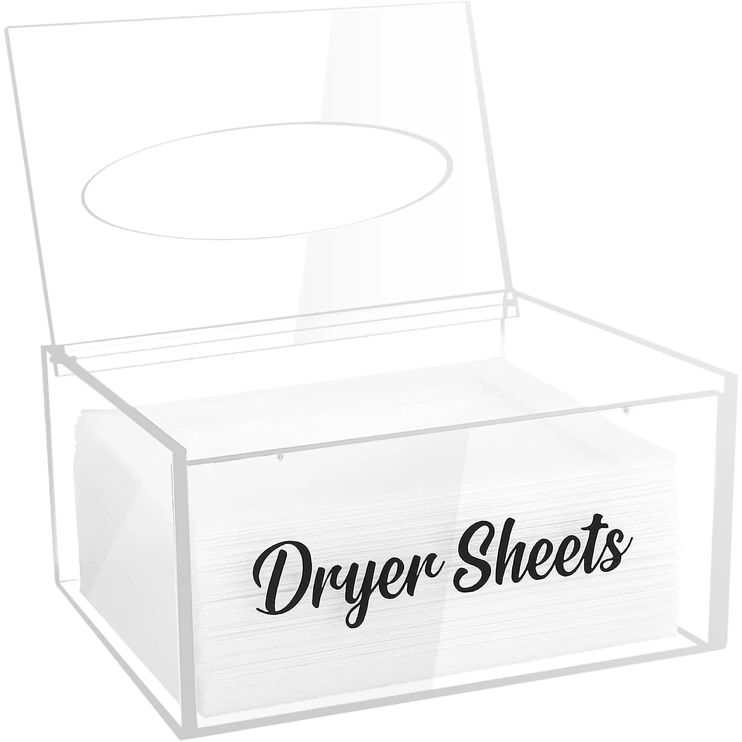 Desiccant tablet holder, acrylic, desiccant tablet dispenser, laundry room storage container for fabric softener tablets