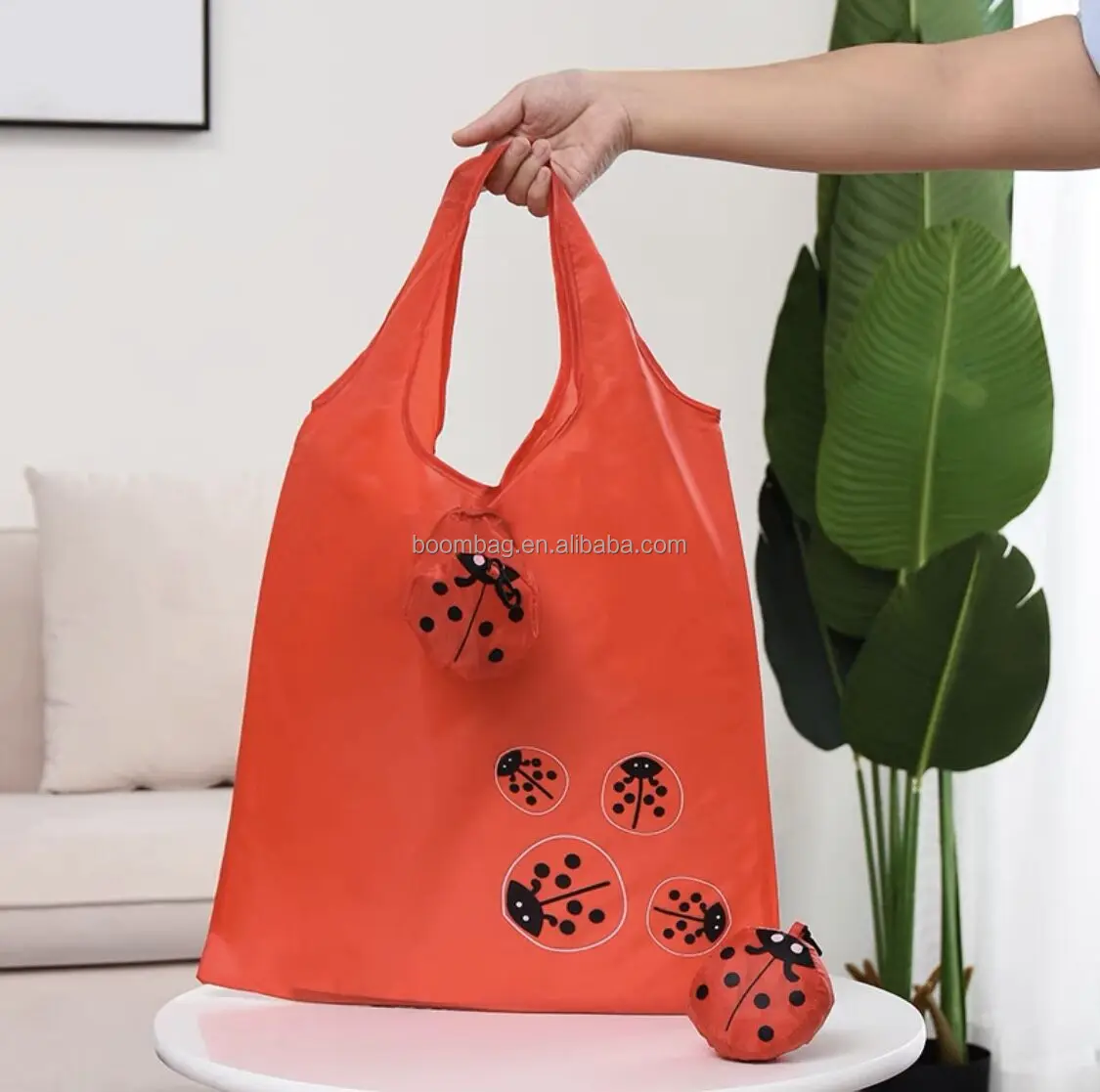 Polyester Reusable Animal Portable Eco Novelty Cow + Nemo Fish + Cat + Bee + Dog Shape Foldable Shopping Bag