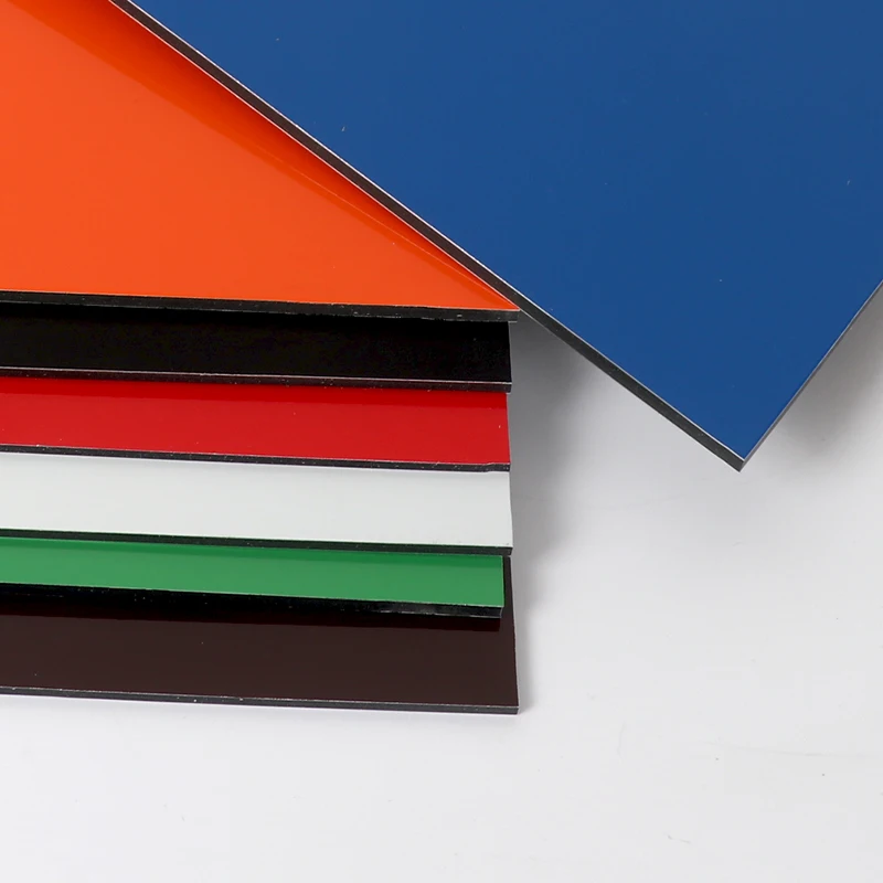 ALUSHINE pvdf /pe coated algeria  aluminum composite panel aluminum pvdf coated