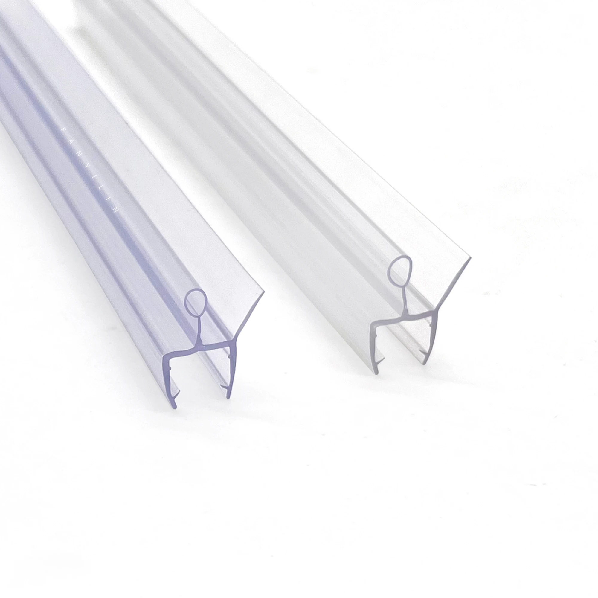 Bathroom glass sliding door Seal Plastic PVC Strip door bottom seal strip Waterproof Glass Door Sealing Strip for shower cabin