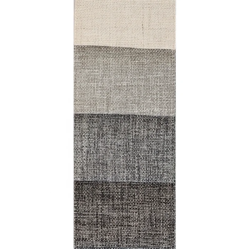 Furniture home textile 100% polyester fabrics upholstery linen look curtain fabric