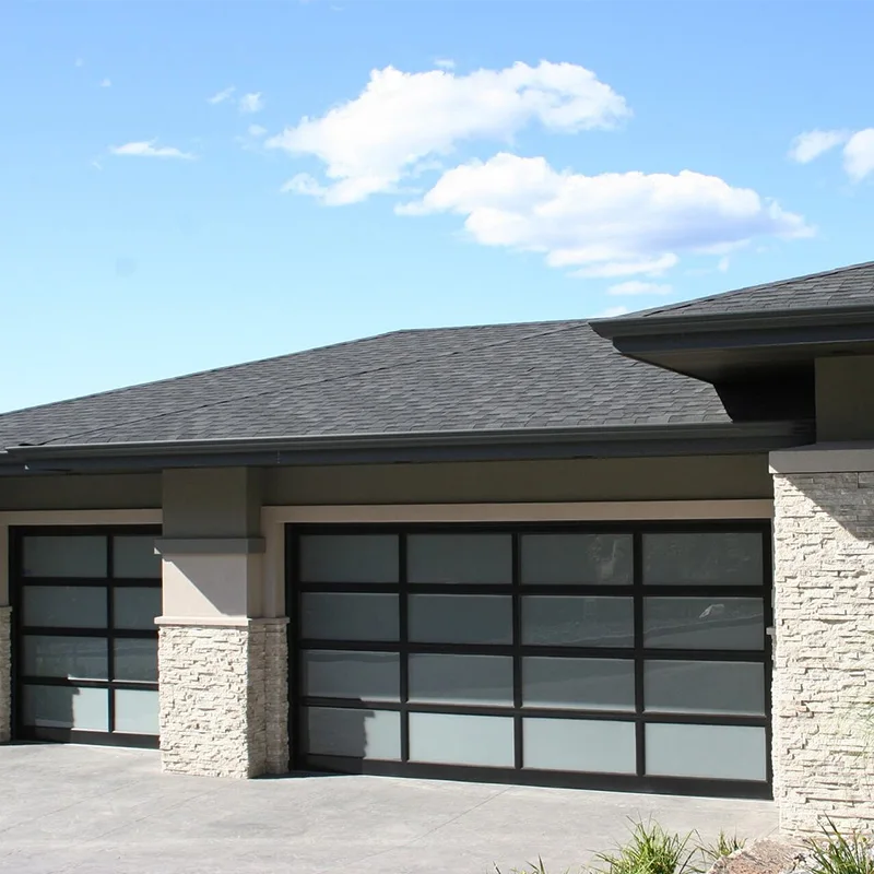 Hihaus новинка 9x7 алюминиевые прозрачные стеклянные гаражные двери из оргстекла цены