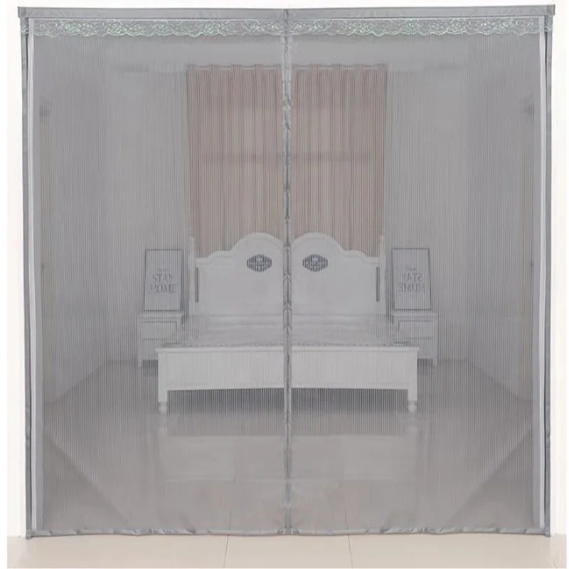 anti mosquito door curtain magnetic self priming soft screen door screen window door