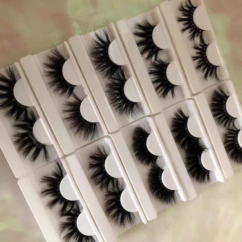 
2020 new arrivals Full Strip Lashes long dramatic 3d Mink Eyelashes Private Label 25mm eyelashes 