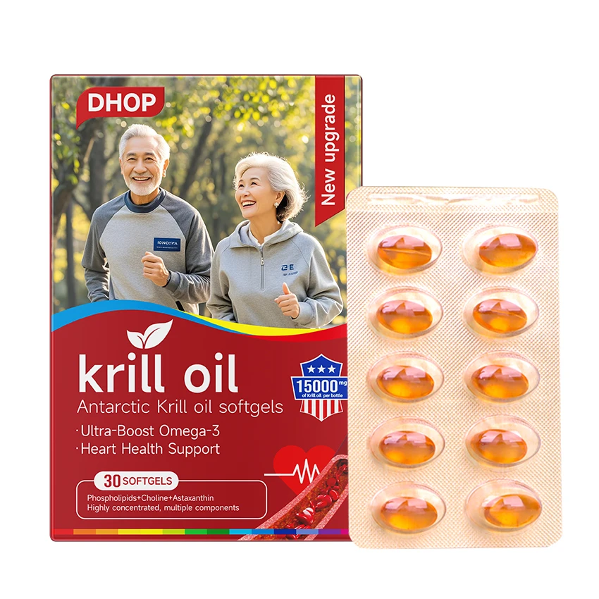 DHOP 100% чистое масло премиум-класса Softgel с Омега-3 жирной кислотой EPA/DHA астаксантин софтгелевые капсулы