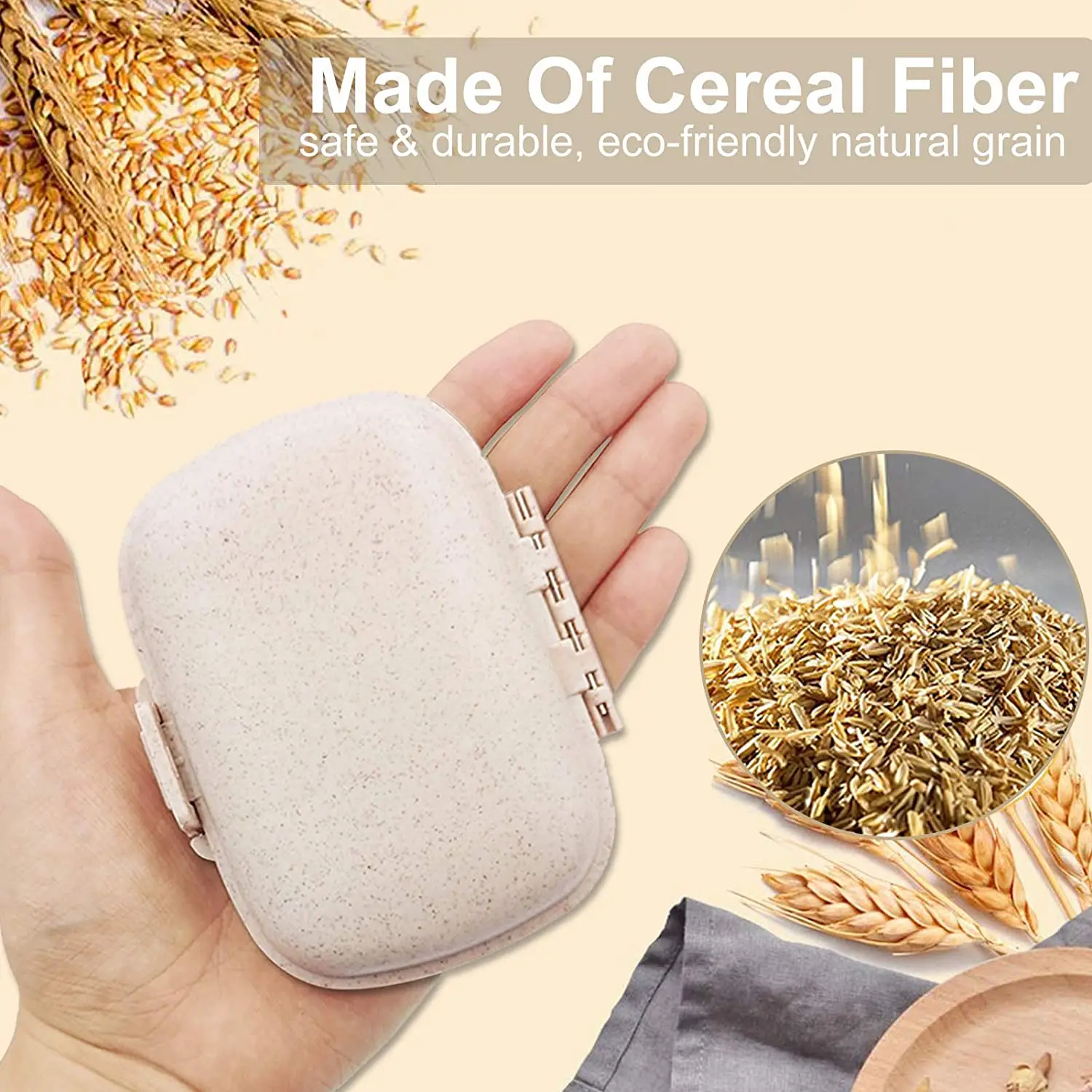 Wholesale Eco-Friendly BPA Free Pocket Double Sided Pill Box 8-Compartment Mini Portable Medicine Case For Vitamin For Outdoor