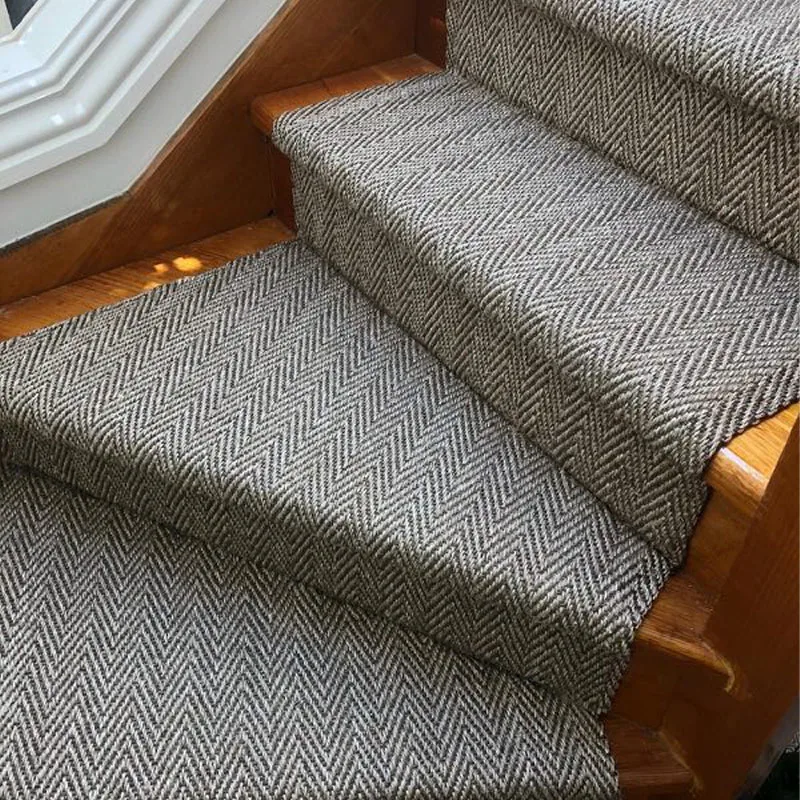Natural Fabric Sisal Roll Carpet Fibre Fireproof Natural Color Sisal Fiber Carpet and Rug