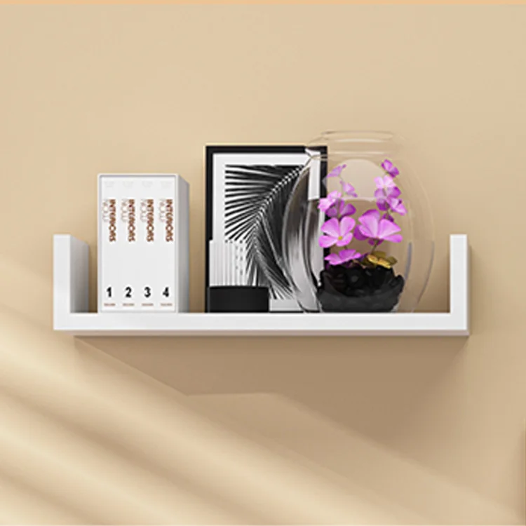 Wood Set-Top Box Rack Living Room Wall Decoration Shelf Bedroom Floating Wall Mount Storage Shelf