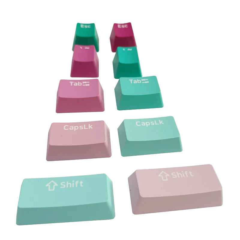 OEM custom color Gradient PBT good looking Keycaps 108 key caps comfortable touch textured surface keycaps