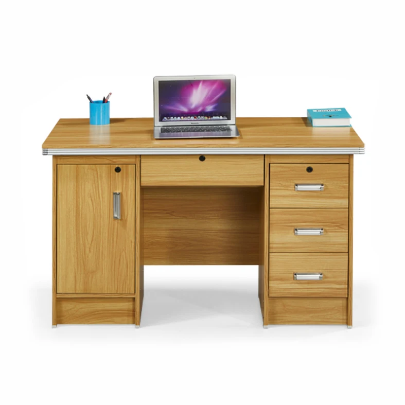 Classic unique study table ergonomic drawer brown bedroom High Quality luxury wooden office computer desk
