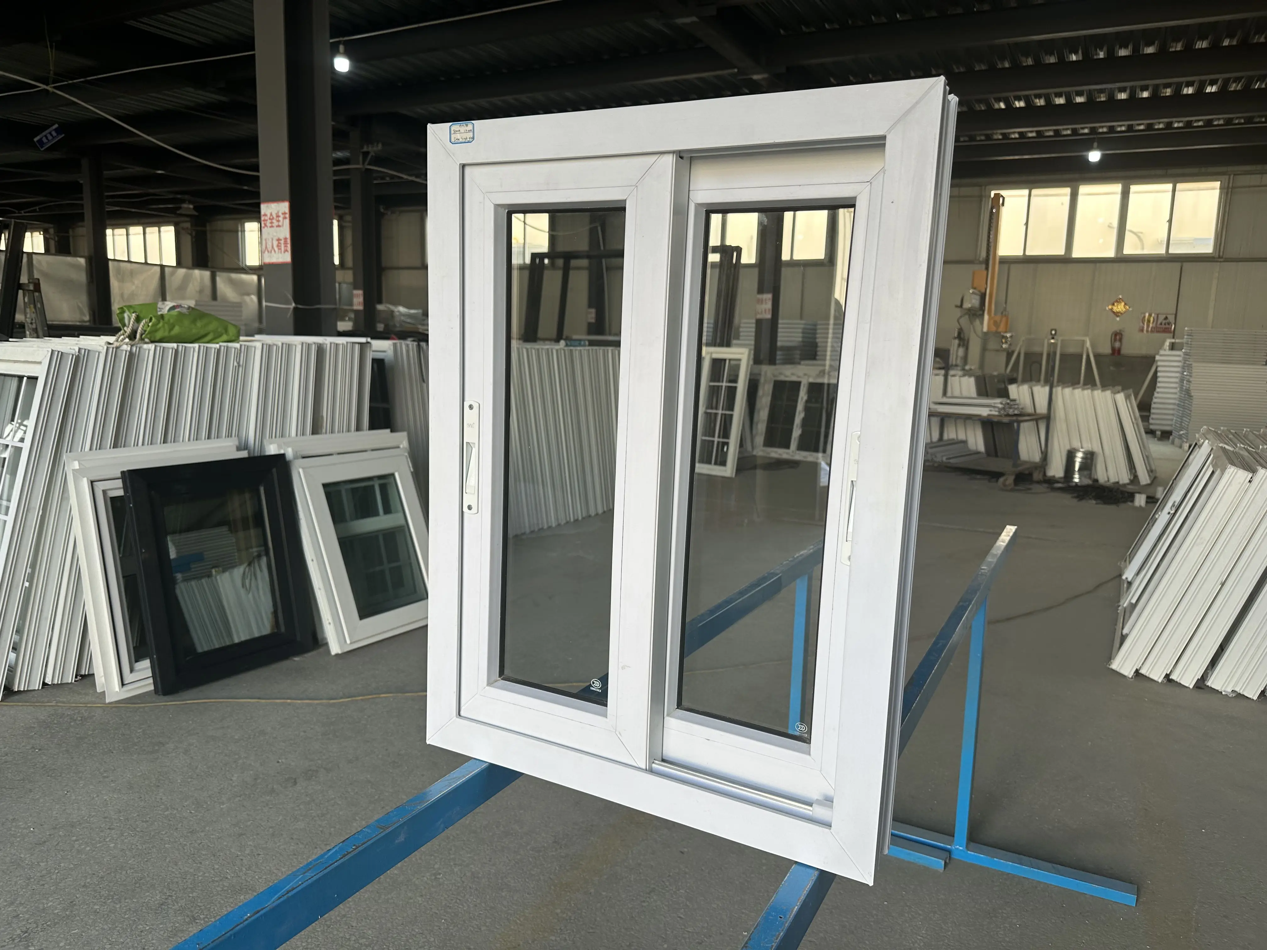 Restaurant Small Upvc Sliding  window  Customized Bathroom Narrow Frame Triple Glazed Sliding Windows