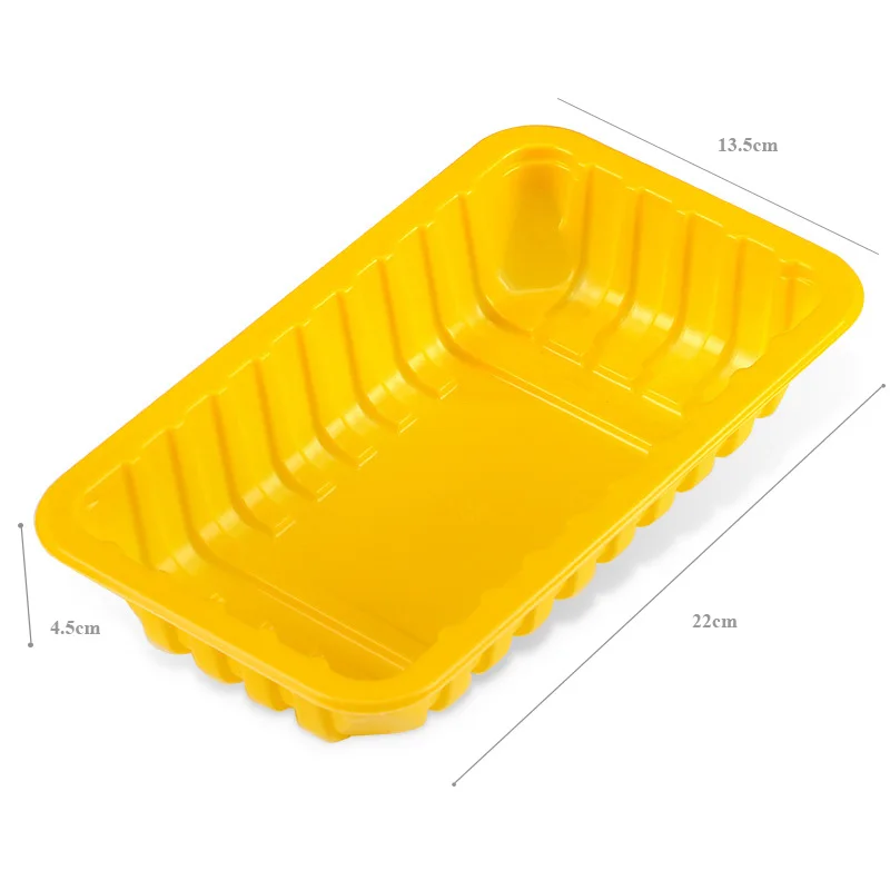 Factory Price Custom Color Supermarket PP Container Disposable Fresh Fruit Meat Packaging Plastic Food Tray