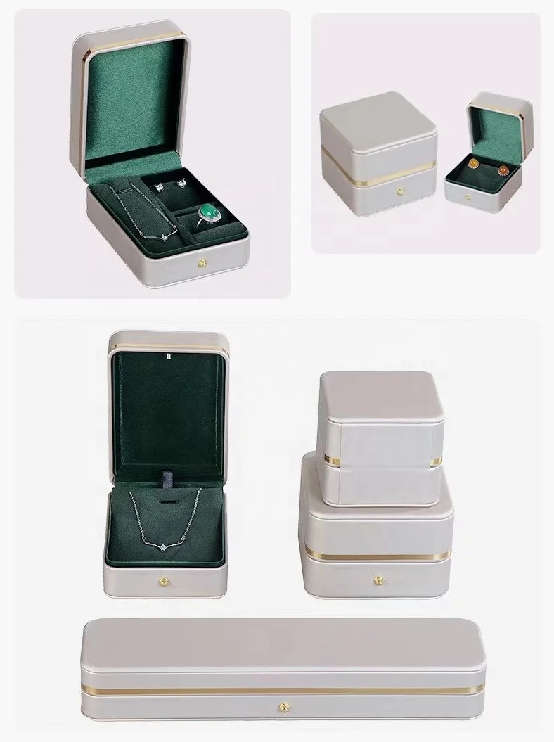 Meiman Jewelry Packaging Box OEM Luxury Necklace Earring Ring Mini Jewelry Travel Storage Box Set Gift Packaging Jewelry Box