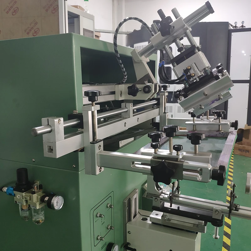 Semi Automatic Screen Printing Machine For Pens Bottles Paper Cups Single Color Screen Printing Presses